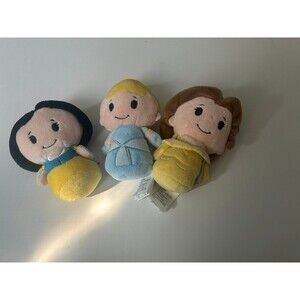 3 Hallmark Itty Bittys Princess Plush